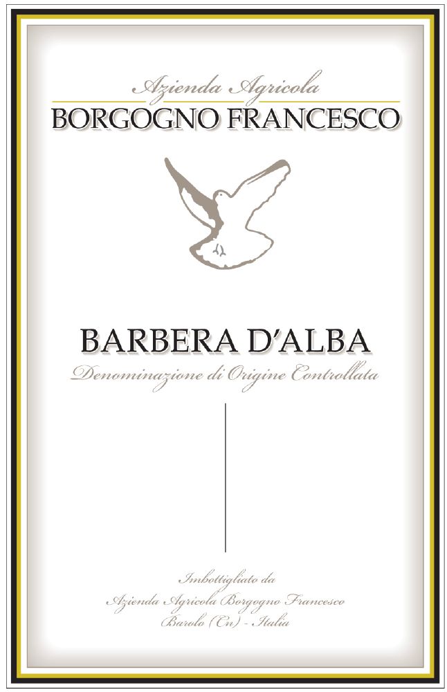Barbera d'Alba DOC - F. Borgogno (label)