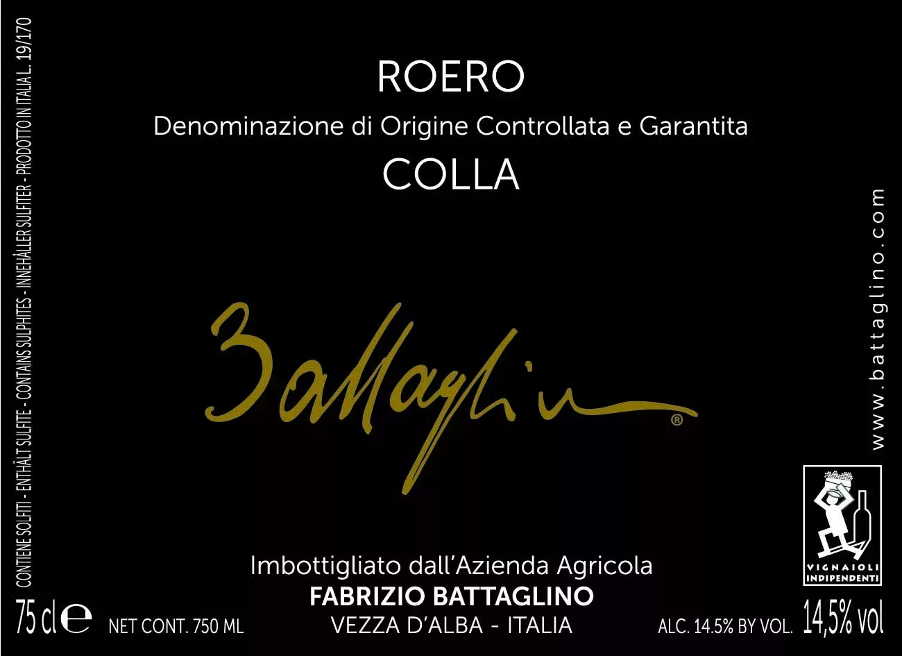 Roero DOCG Colla - Battaglino (etichetta)