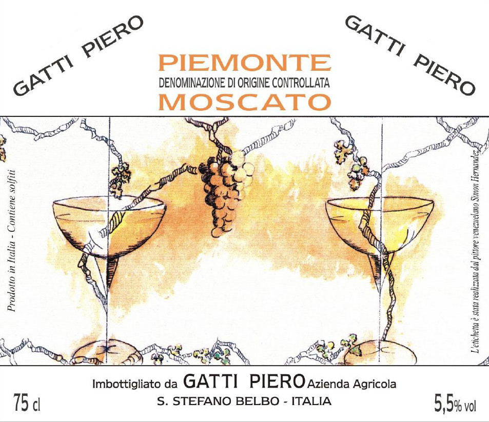 Piemonte Moscato DOC - Gatti Piero ( label)