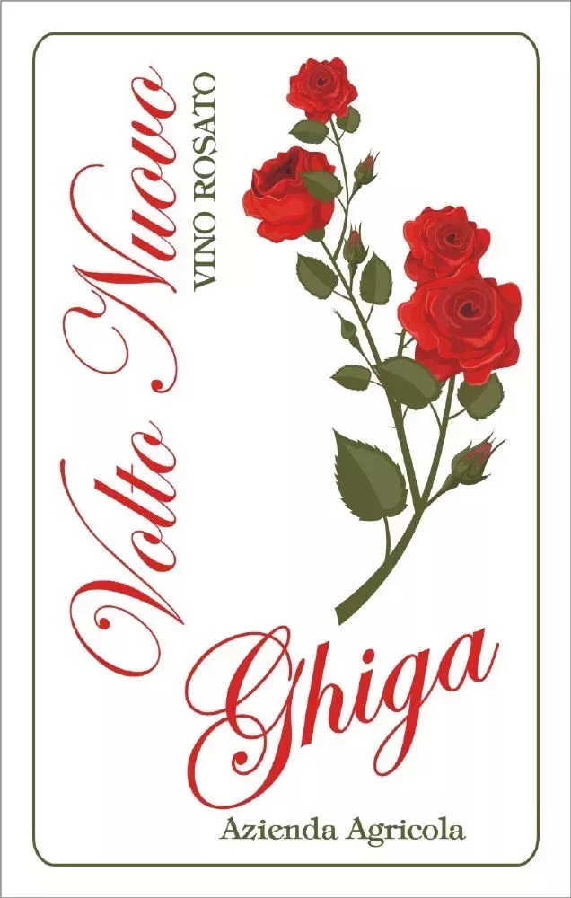 Volto Nuovo Rosé Wine - Ghiga - Label
