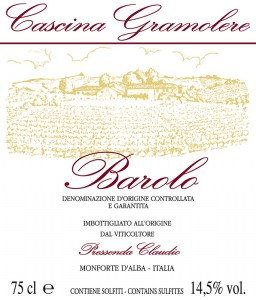 Barolo DOCG 2009 - Gramolere - Etichetta