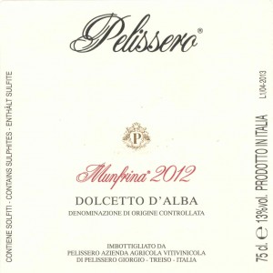 Dolcetto d'Alba DOC Munfrina - Pelissero (etichetta)