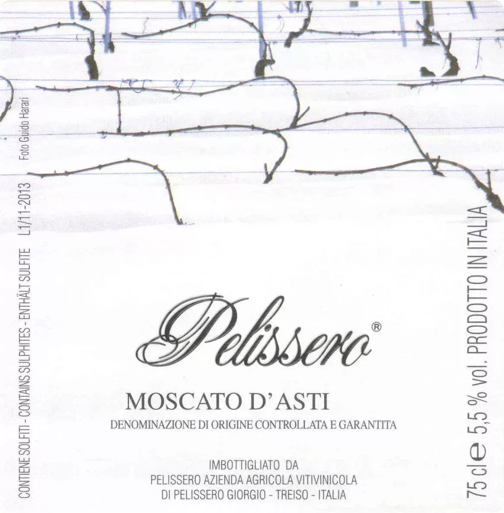 Moscato d'Asti DOCG - Pelissero (etichetta)