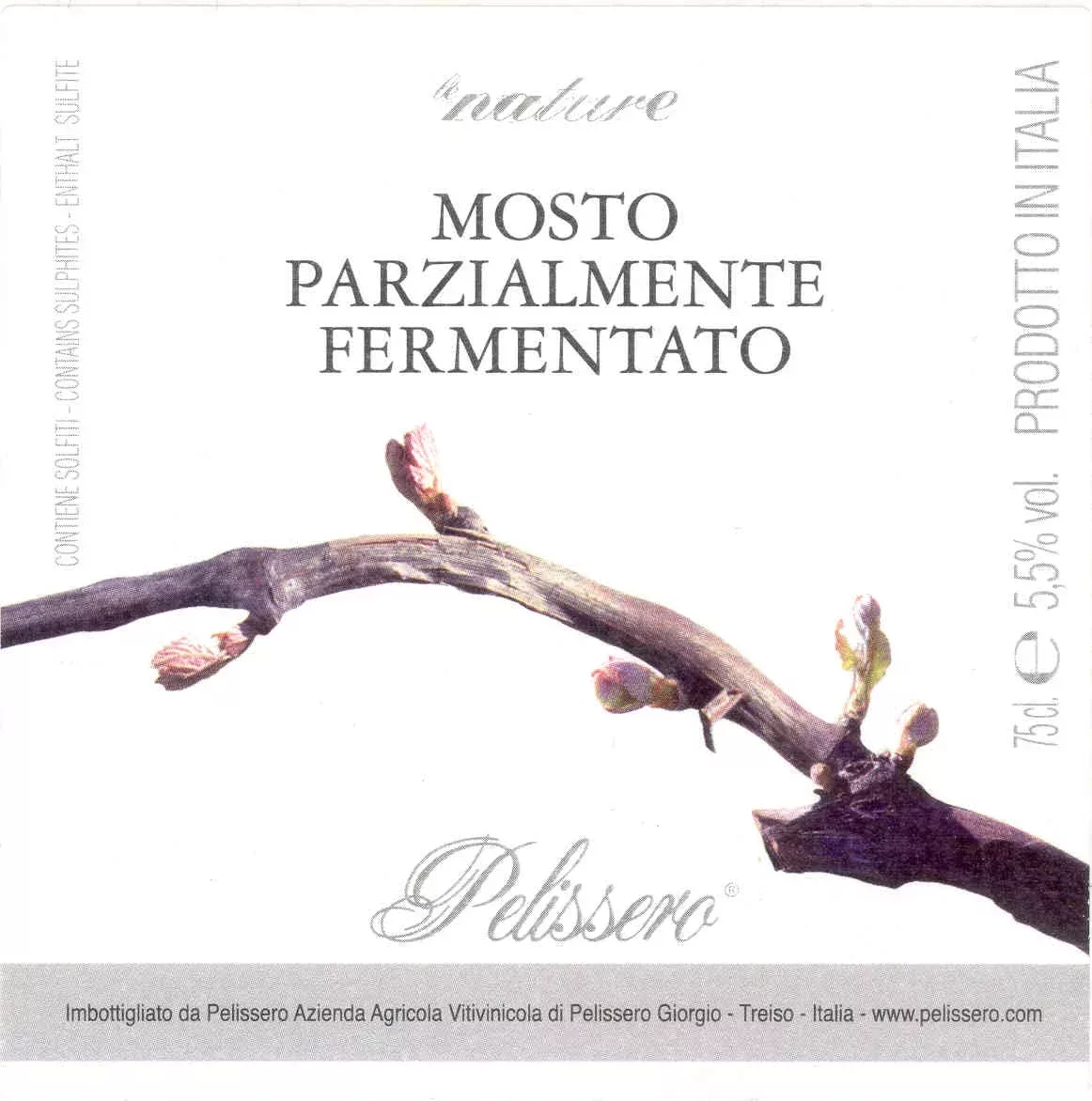 Le Nature Mosto Parzialmente Fermentato - Pelissero (label)