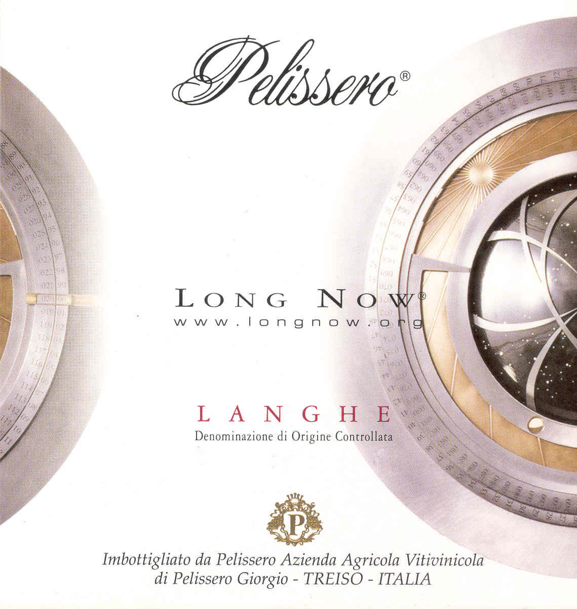 Langhe DOC Rosso Long Now - Pelissero (label)