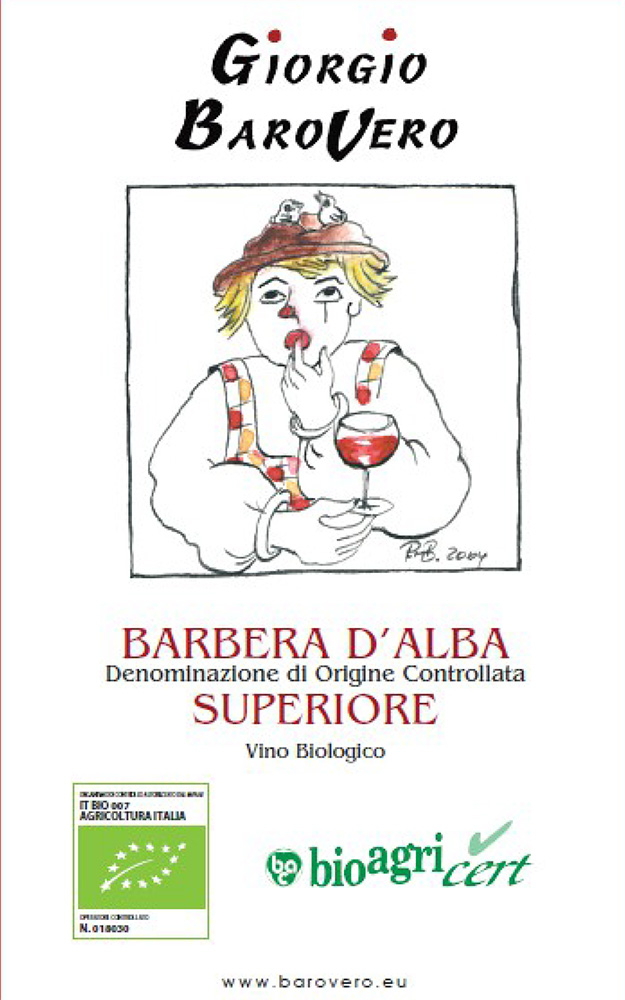 Barbera d'Alba Superiore DOC - Barovero (label)