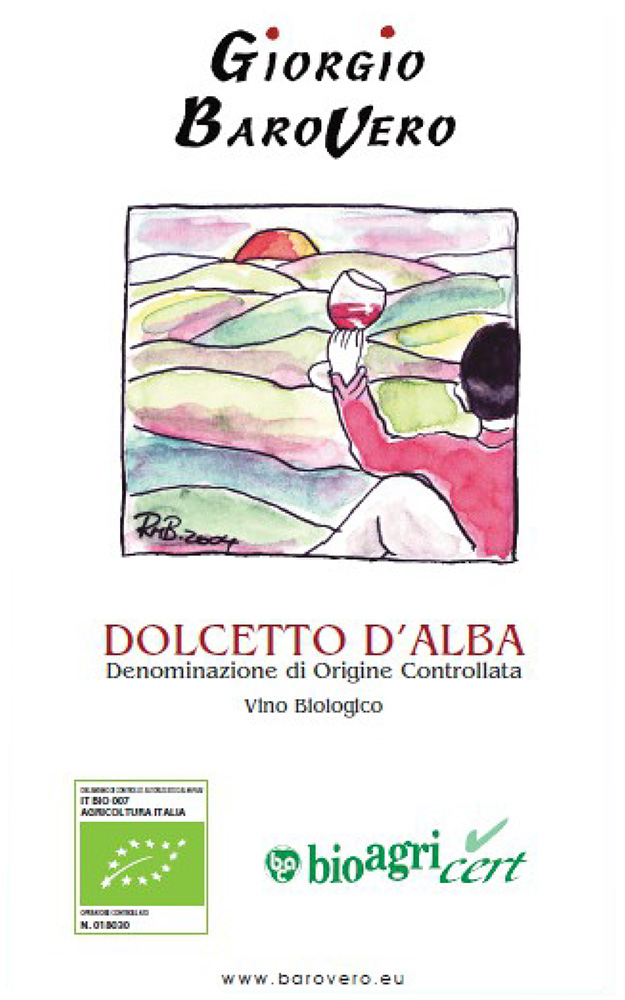 Dolcetto d'Alba DOC - Barovero (label)