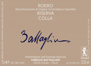Roero DOCG Riserva Colla - Battaglino (etichetta)
