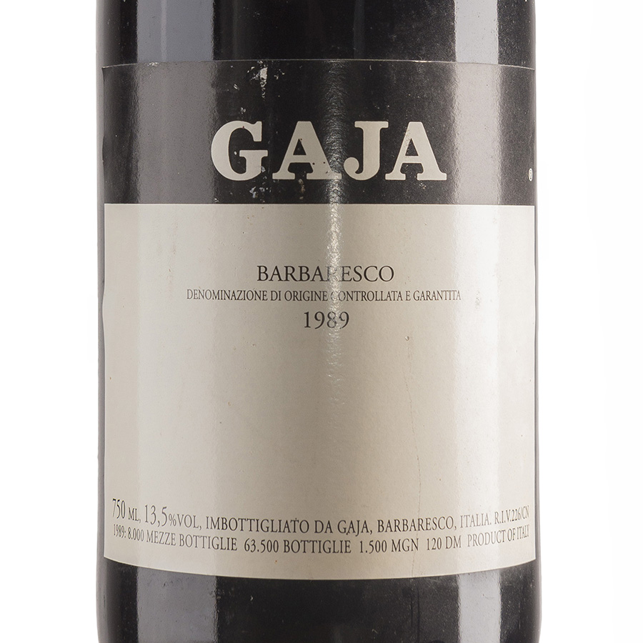 Gaja - Barbaresco 1989 etichetta