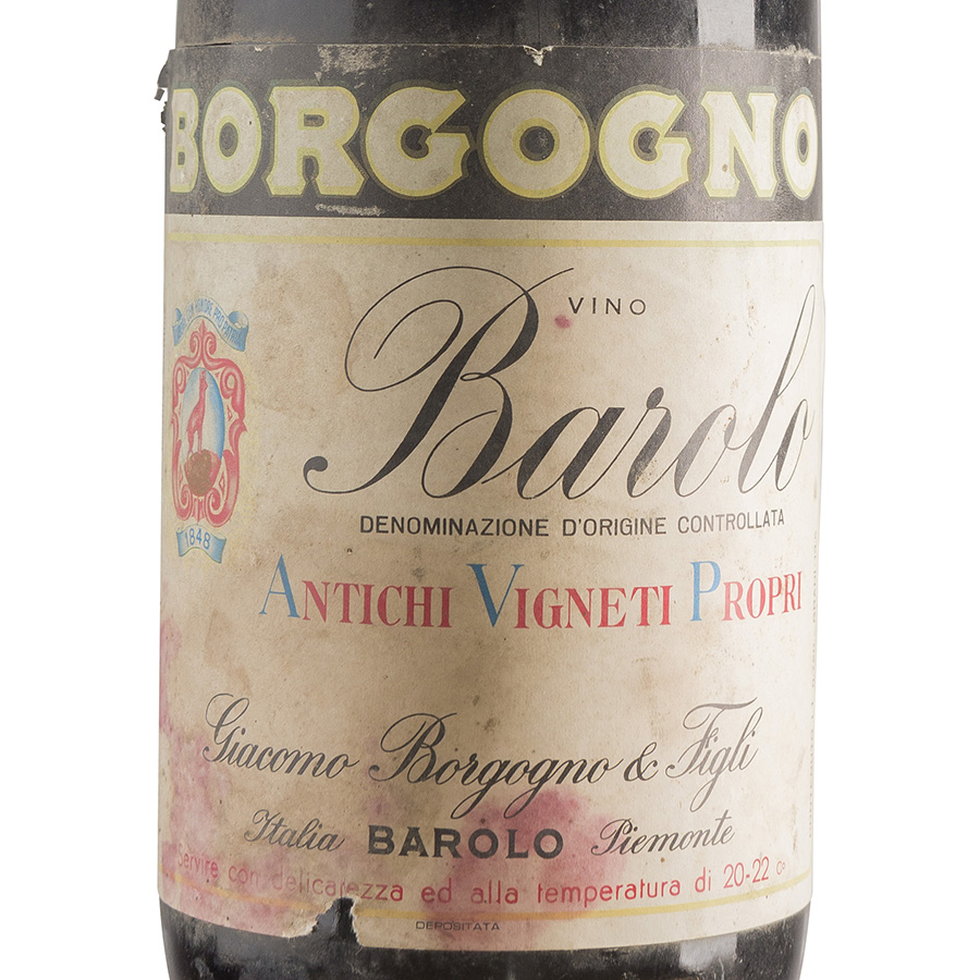 Barolo 1966 - Borgogno etichetta