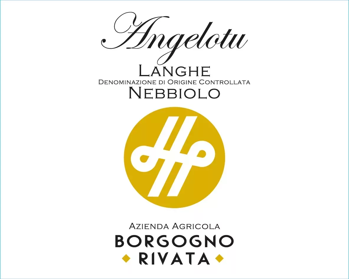 Langhe Nebbiolo DOC Angelotu - Borgogno Rivata (label)
