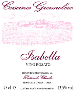 Vino Rosato Isabella - Gramolere (label)