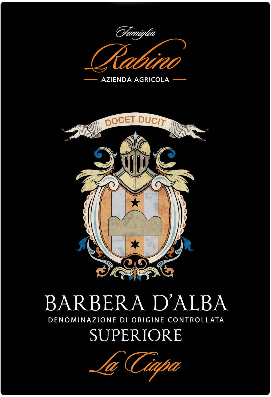 Barbera d'Alba DOC Superiore La Ciapa - Rabino Luigi (etichetta)