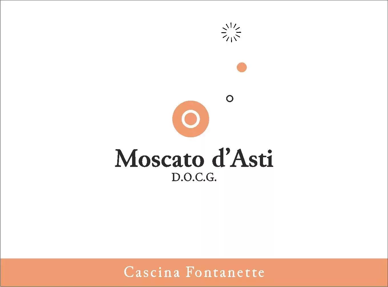 Moscato d'Asti DOCG - Cascina Fontanette (label)