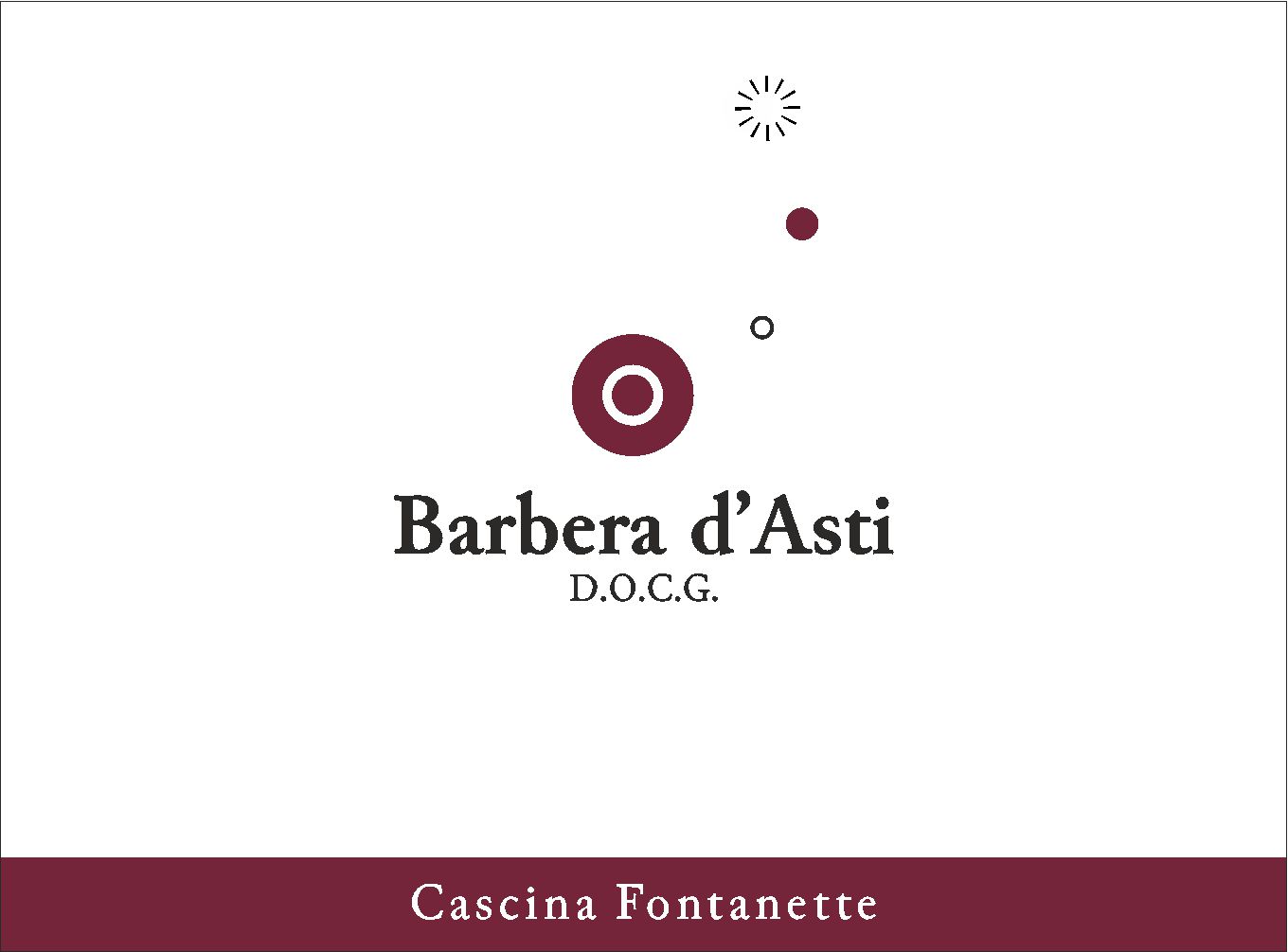 Barbera d’Asti DOCG - Cascina Fontanette (label)