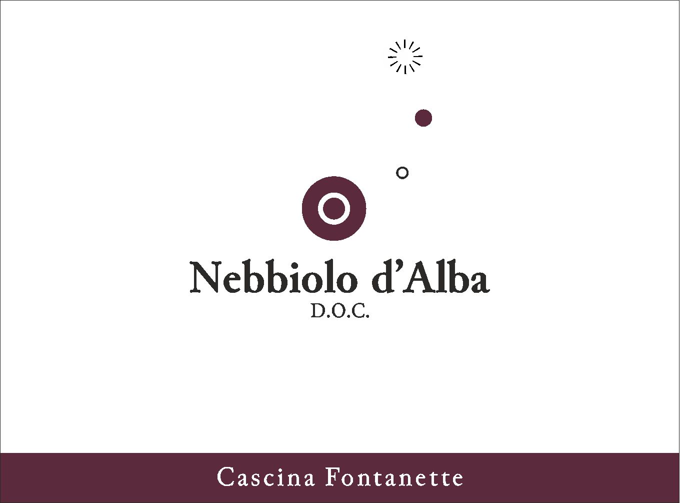 Nebbiolo d’Alba DOC - Cascina Fontanette (label)