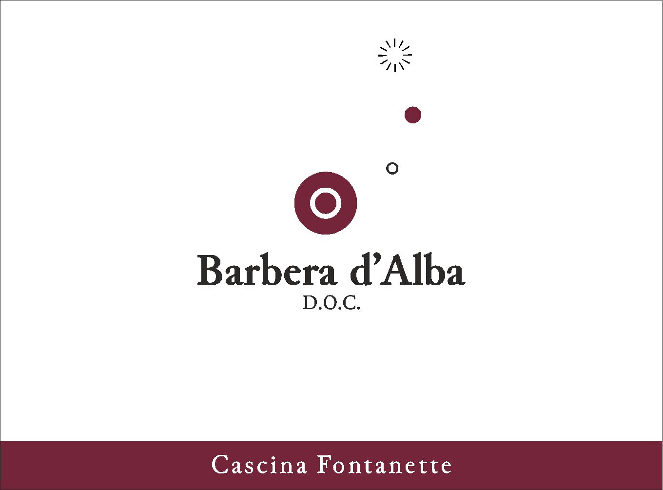 Barbera d’Alba DOCG - Cascina Fontanette (label)