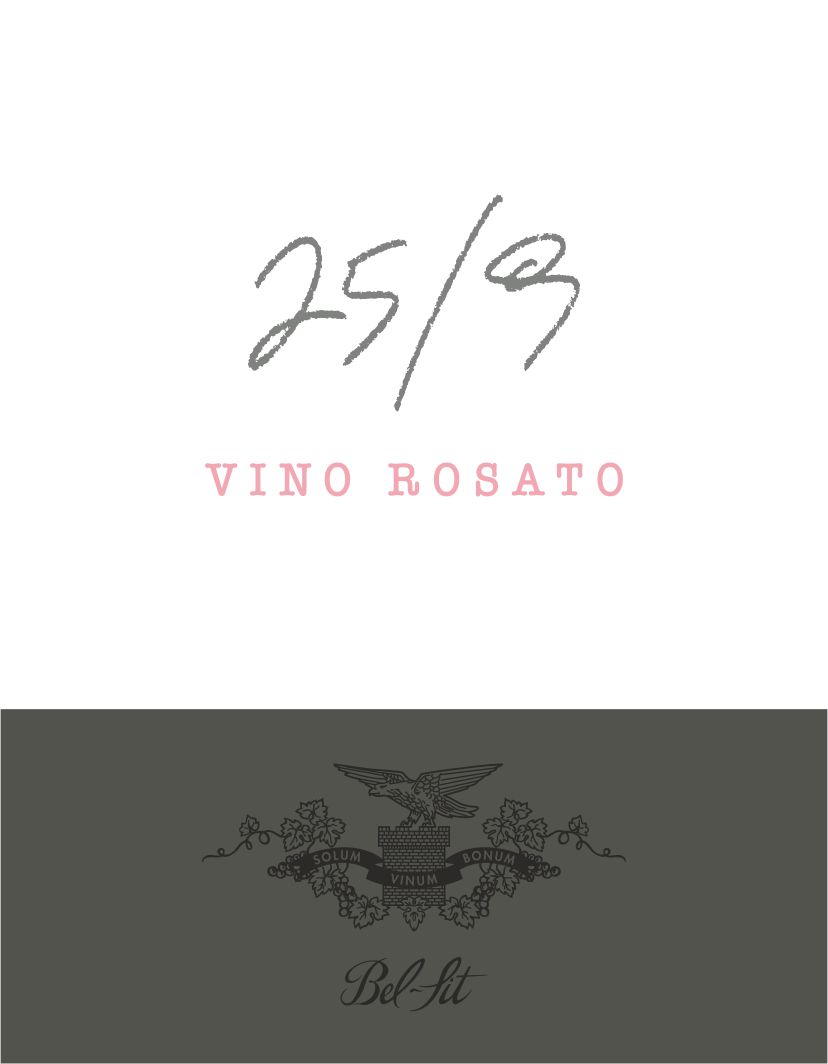 Vino Rosato 25/9 - Bel Sit (label)