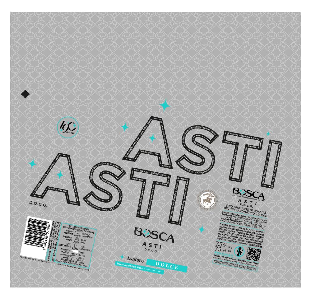 Asti DOCG Esploro - Bosca (label)