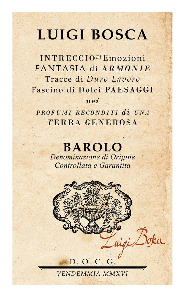 Barolo DOCG Luigi Bosca - Bosca (etichetta)