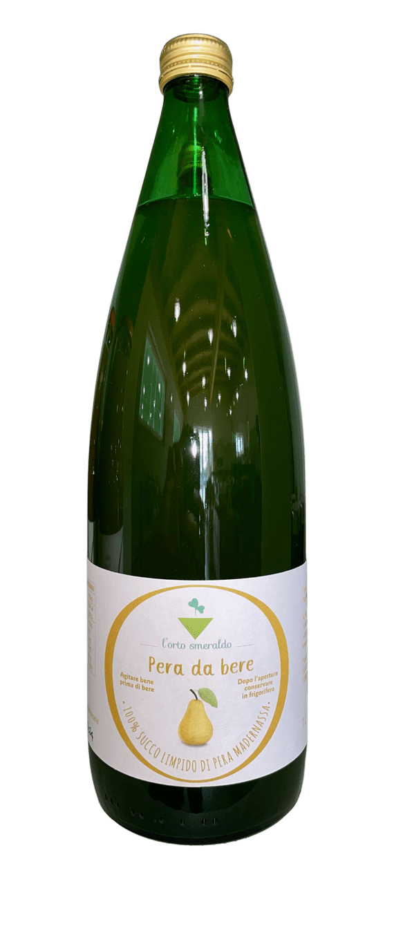 Clear Pear Juice - Orto Smeraldo (bottle)