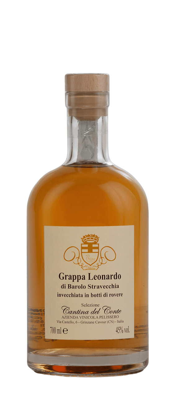 Grappa di Barolo stravecchia Leonardo - Cantina del Conte (bottle)