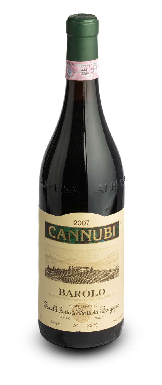 Barolo DOCG Cannubi 2007 – Fratelli Serio & Battista Borgogno (bottle)