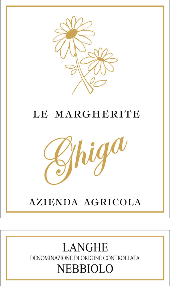 Langhe Nebbiolo DOC Le Margherite - Ghiga (etichetta)