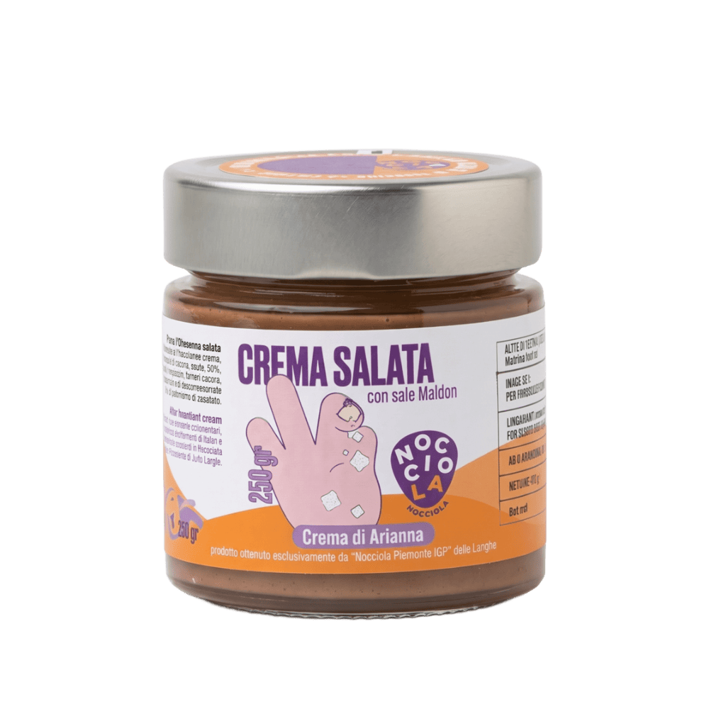 Crema salata con sale Maldon - Nocciola Amore Mio