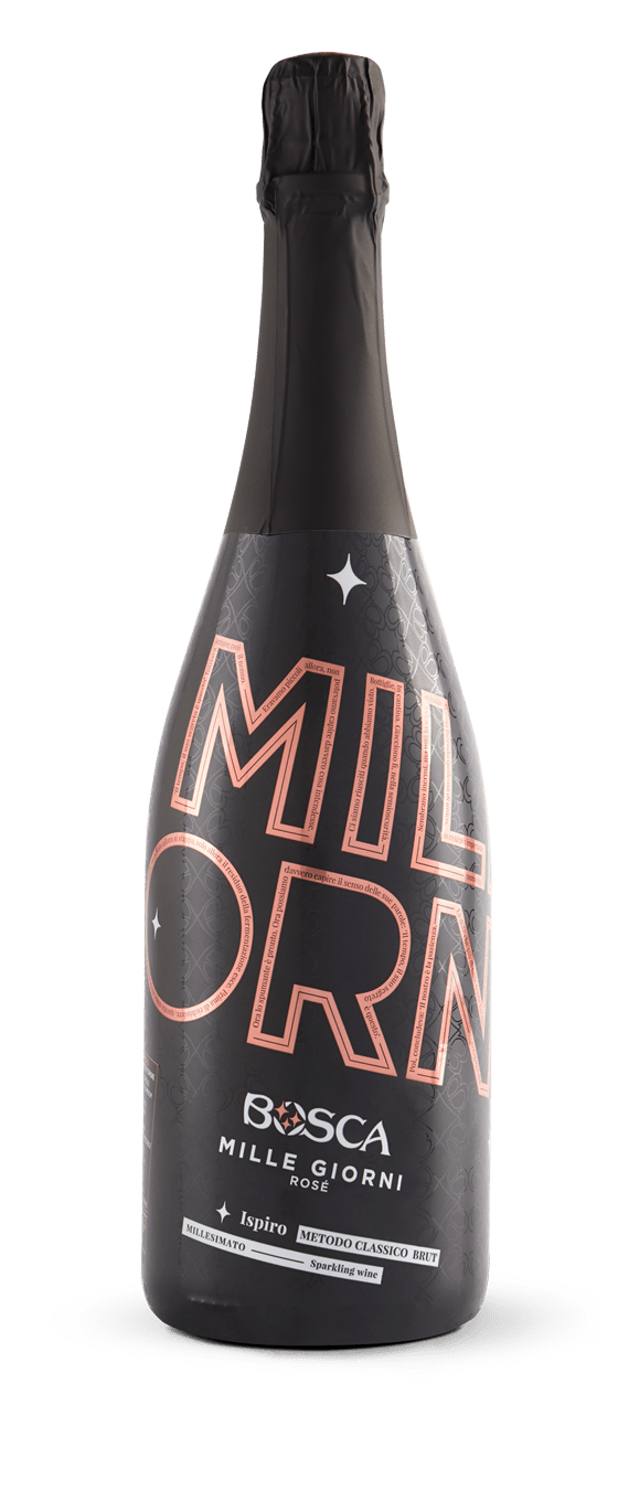 Spumante Brut Metodo Classico Mille Giorni Rosé Ispiro - Bosca (bottiglia)